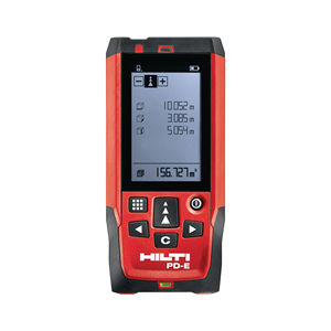 Télémètre <span class=keywords><strong>laser</strong></span> extérieur <span class=keywords><strong>HILTI</strong></span> PD-E 200m avec viseur 1.0mm, mesure de distance multifonction haute précision - Product Image 1