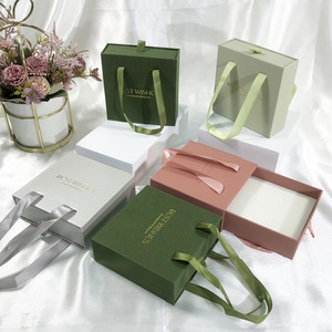 Manufacturer Custom Logo Portable Drawer Cardboard Jewelry Packaging <b>Box</b> <b>Earrings</b> Necklaces Rings <b>Box</b> for Brand Wholesale - Product Image 2
