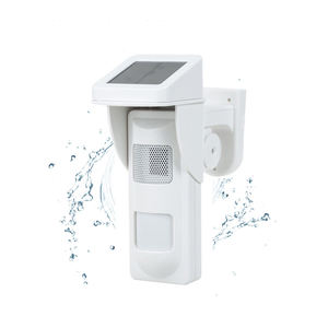 433MHz outdoor solar Power nirkabel pir sensor gerak sirene alarm volume 90dB pet imun & 2pc pengendali jarak jauh bekerja sendiri - Product Image 4