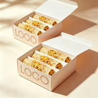 Boîtes à emporter jetables en gros, contenants pour tacos, emballages alimentaires pour la restauration, boîtes à collation avec logo personnalisé