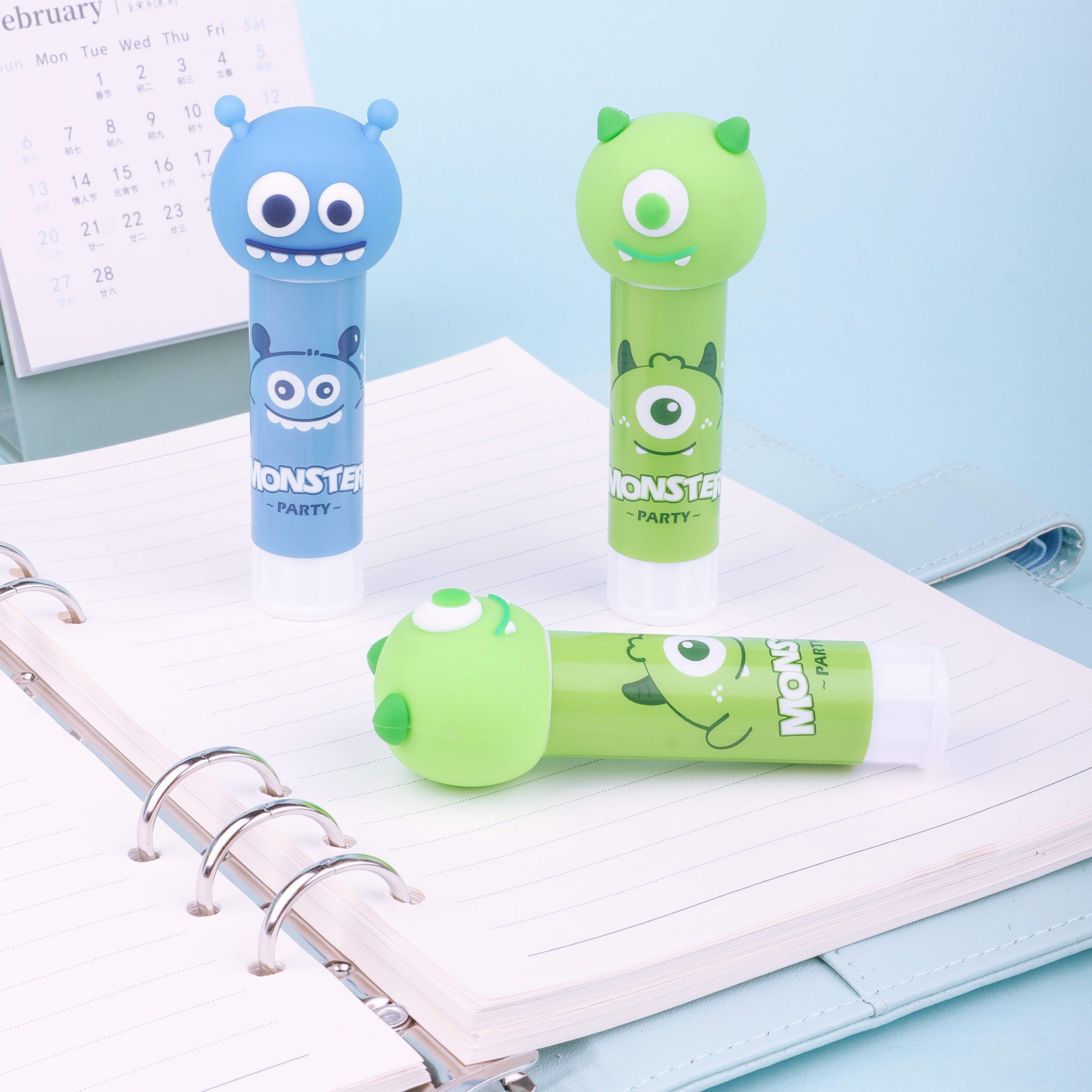 Оптовая продажа от производителя, прочный клей для школы и офиса, клей-карандаш PVA 9 г monster design