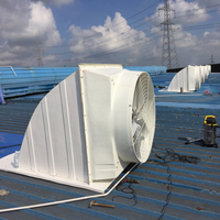 Ventilateur d'extraction axial industriel pour toiture 5000 CFM 110V-415V, électrique, mural/à fenêtre, avec roulement à billes, pales en acier FRP en fibre de verre SMC