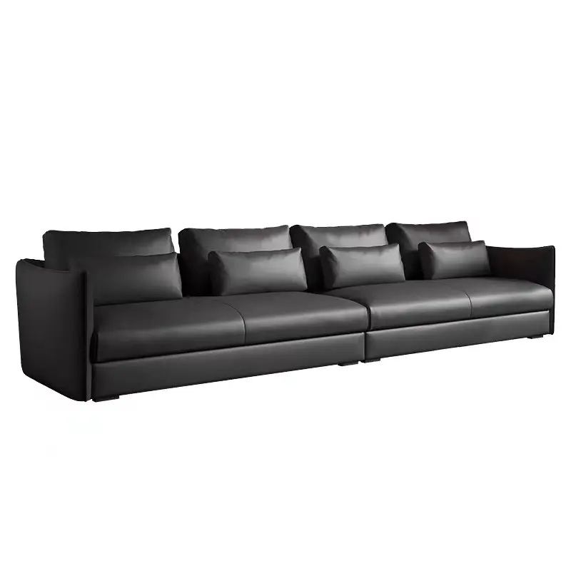 Kabasa OEM ODM Italian style minimalist Simple Modern Couch Living Room Sofa Furniture Set Leather sofa