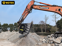 Nuevas Cucharas Trituradoras Motek con Súper Fuerza de Trituración y Cuerpo de Acero de Alta Resistencia para Excavadoras de 20-25 Toneladas Modelo MTC200