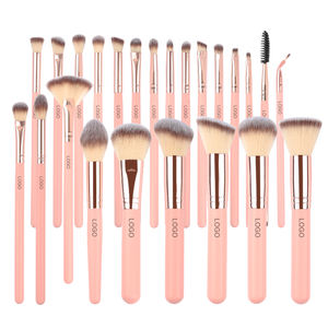 Ensemble de 24 pinceaux de maquillage pour les yeux en synthétique, pinceaux pour <span class=keywords><strong>eye</strong></span>-liner, pinceaux plats pour poudre, pinceaux pour anticernes, pinceaux pour baume à lèvres, pour le mélange quotidien des yeux - Product Image 1