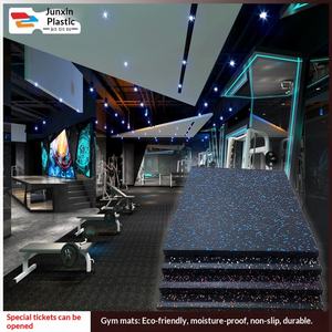 Tapetes de Gimnasio de Goma Encastrables Premium, Antideslizantes y Absorbentes de Impactos para Gimnasios Comerciales y Domésticos - Product Image 2