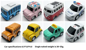 Portachiavi Creativi a Forma di Auto: Miniatura di Scuolabus, <span class=keywords><strong>Autobus</strong></span> Urbano, Taxi, Ambulanza, Auto della Polizia, Modellini <span class=keywords><strong>Giocattolo</strong></span> - Product Image 6