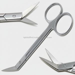 Tijeras en ángulo de acero inoxidable Kelly, Instrumentos dentales manuales para ortodoncia y herramientas quirúrgicas - Product Image 1