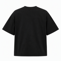 T-shirt noir délavé surdimensionné personnalisé pour homme, imprimé graphique gothique vintage, coton épais, streetwear, fabrication en gros ODM