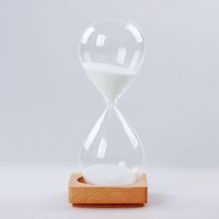 Jam Pasir 5 Menit 30 Menit Puff Ramah Lingkungan Timer Jam Pasir Warna-warni Biloba Puff Minimalis Jam Pasir