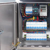Boîtier de distribution d'alimentation extérieur étanche IP54 en acier inoxydable, boîtier de terminaison anti-pluie pour la maintenance et le contrôle sur site