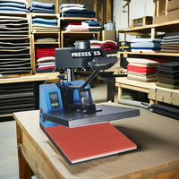 Presse à Chaud Manuelle Professionnelle pour Sublimation T-shirt, 2.2 kW 38x38, Facile à Utiliser pour les Ateliers d'Impression