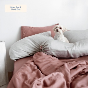 Wholesale Eco-friendly 100% Bamboo <b>Sheet</b> Set Cooling Bedding Set Duvet Cover with Pillowcase Queen <b>King</b> <b>Size</b> Customized - Product Image 4