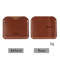 Porte-monnaie antivol en cuir véritable personnalisé, mini cadeau pour lui