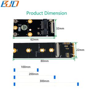 بيع بالجملة من المصنع جديد <span class=keywords><strong>M</strong></span>.<span class=keywords><strong>2</strong></span> NGFF مفتاح B + <span class=keywords><strong>M</strong></span> إلى بطاقة محول لاسلكي pci-e بسي صغير + كابل FPC مرن لوحدة Wifi BT - Product Image 5