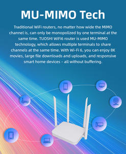 Tuoshi-enrutador AX1800 de doble banda CPE WiFi6, 802.11ax, Gigabit, 1000mbps, WAN LAN, OFDMA, MU-MIMO, móvil, wifi, 6 - Product Image 2