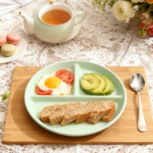 <span class=keywords><strong>Assiette</strong></span> en céramique personnalisée colorée à 3 compartiments, moderne et durable, pour restaurant, 8 pouces, en porcelaine, <span class=keywords><strong>assiette</strong></span> à dîner divisée pour adultes - Product Image 4