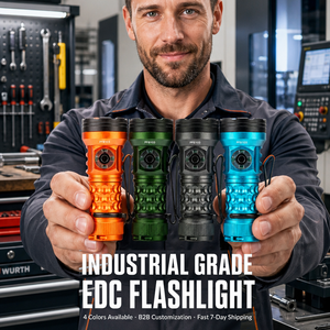 Lampe torche LED ultra-légère de poche WOSEN OEM ODM, avec base magnétique, 6 modes, 4 couleurs LED, rechargeable, pour randonnée, sauvetage nocturne - Product Image 2