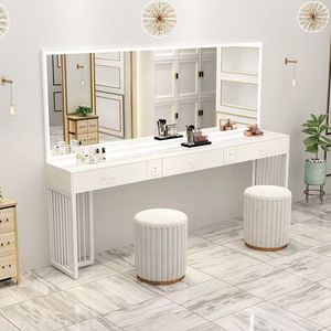 New Arrival Hair Salon <b>Mirror</b> with <b>Table</b> Simple Makeup <b>Table</b> with <b>Mirror</b> Make-up <b>Table</b> - Product Image 6