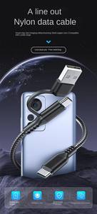 Kabel Charger Cepat 2 in 1 Nylon Braided Tipe C 60W USB C ke USB C untuk Pengisian Daya Ponsel dengan Cepat (Grosir) - Product Image 4