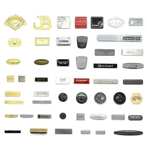 GRS-accesorios para bolsos, etiqueta de placa de metal con logotipo personalizado, accesorios para bolsos, venta al por mayor