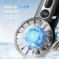 Ventilateur de poche luxueux, ventilateur portatif, recharge USB, ventilateur paresseux