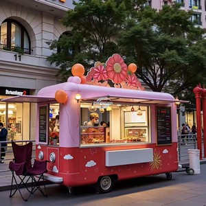 CE Compliant Mobile <b>Kitchen</b> Food Trailer Fully Equipped Coffee Pizza Corn Roll Food Truck Full <b>Kitchen</b> Heat Preservation Cabinet - Product Image 3