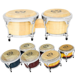 Bongó de Madera Maciza Cubana al por Mayor, Instrumentos de Percusión Nacional Tradicional Latina, <span class=keywords><strong>Tambores</strong></span> Macho y Hembra - Product Image 2