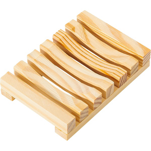 Juego de Cinco Piezas de Bambú para Baño, Moderno y Sencillo, con Jabonera Ovalada Natural, Venta Directa de Fábrica - Product Image 1