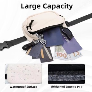2025 신상 여성용 가슴 가방 크로스바디 스포츠 허리 가방 휴대폰 슬링 여성 패니 팩 - Product Image 5
