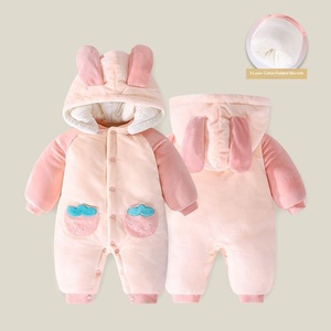 Abbigliamento per Neonati, Tutina Invernale in Velluto a Coste, Tuta Imbottita Autunnale, Calda Fodera in Pile per Bambine, Abbigliamento Invernale Ispessito - Product Image 2