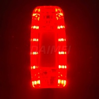 Luz de Tráfico LED de Patrulla de Alta Visibilidad con Carga USB, Luz Estroboscópica LED Duradera Roja y Azul, Linterna de Advertencia para Hombro