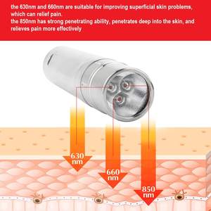 Personalizado de mano recargable 630nm 660nm 850nm <span class=keywords><strong>Led</strong></span> luz roja terapia antorcha dispositivo pluma - Product Image 3