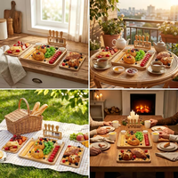 Planches à fromage et à charcuterie en bois personnalisées, pour fêtes et usage quotidien, planches à découper en bois pour servir