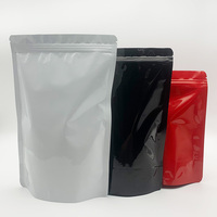 En stock Doypack Sac en aluminium debout zip-lock refermable avec fenêtre ovale recyclable et écologique