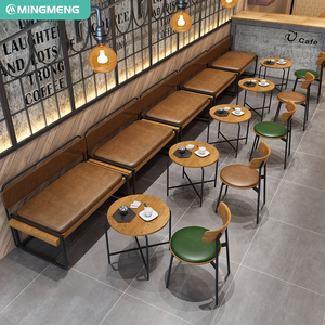 Commercial Use Industrial Style Furniture Set for Cafe Restaurant Coffee Shop with High Quality Optional Colors <b>Tables</b> Chairs - Product Image 1