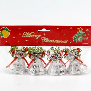 Venta al por mayor oro <span class=keywords><strong>rojo</strong></span> árbol de Navidad campanas de plástico decoración gran oferta campanas adornos colgantes decoraciones de Navidad - Product Image 4