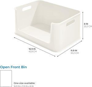 High Quality Injection Oversized <b>Open</b> Top Portable Rectangle Office Organizer PP 50L Eco-Friendly Multifunction Storage Box - Product Image 3