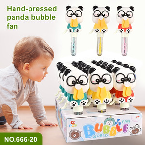 Tùy chỉnh mùa hè ngoài trời <span class=keywords><strong>Panda</strong></span> không gian Mini Fan bong bóng thổi Đồ chơi quạt nhựa bong bóng dính tay hoạt động bong bóng outdoortoys - Product Image 2
