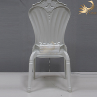 Chaise de salle à manger commerciale empilable en plastique PP, style moderne et minimaliste, durable pour l'intérieur et l'extérieur, les loisirs, les mariages, les bars et les salons
