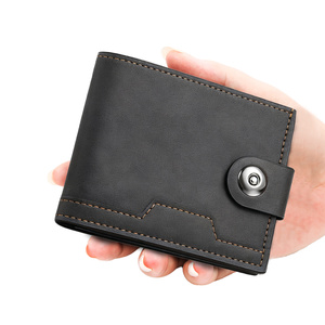 Portefeuille court en PU pour homme, nouveau modèle, <span class=keywords><strong>porte</strong></span>-cartes de crédit, <span class=keywords><strong>porte</strong></span>-monnaie, <span class=keywords><strong>porte</strong></span>-<span class=keywords><strong>permis</strong></span> d'identité, <span class=keywords><strong>porte</strong></span>-cartes en cuir véritable, vente en gros - Product Image 1