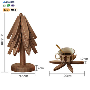 Meilleures ventes : Sous-verres anti-brûlure en bois massif <span class=keywords><strong>de</strong></span> <span class=keywords><strong>noyer</strong></span>, résistants à la chaleur et aux hautes températures, pour casseroles, tasses et bols, lot <span class=keywords><strong>de</strong></span> trois pièces, design original pour la maison - Product Image 1