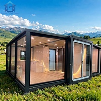 Maison conteneur préfabriquée extensible en structure acier, 40ft 20ft, 1 2 3 4 5 chambres, pliable, prix usine, à vendre, maison mobile, cabane