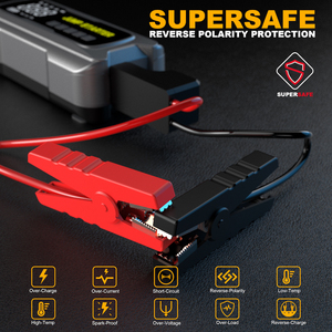 Démarreur de voiture portable 3000A avec compresseur d'air, pompe de gonflage de pneus 150 PSI, <span class=keywords><strong>booster</strong></span> de <span class=keywords><strong>batterie</strong></span> 12V pour tous les véhicules essence et diesel 6L - Product Image 2