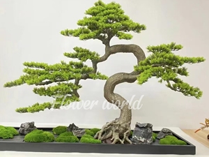Albero di Cedro Artificiale Personalizzato OEM&ODM, Grande Bonsai di <span class=keywords><strong>Pino</strong></span> per Interni ed Esterni, Produzione Diretta - Product Image 6