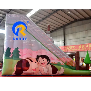 Cho thuê thiết bị cho các sự kiện công viên bơm hơi nhanh chóng thiết lập lâu đài bouncy cabin nhảy lâu đài đôi làn trẻ em trượt bơm hơi - Product Image 4