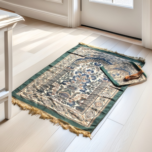 Soft Chenille Prayer <b>Mat</b> <b>Muslim</b> Prayer Rug Non Slip Sajjadah Islamic Worship Blanket for Home Living Room Decor - Product Image 1