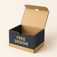Boîtes d'expédition en carton écologiques en gros pour tasse à café boîte d'emballage personnalisée pour gobelets avec logo imprimé