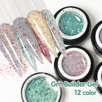 Gel de construction pour ongles à haute résistance, vente en gros d'usine, tout-en-un, extension et construction, 12 couleurs pour usage professionnel en salon