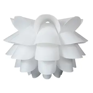 LEDロータスシャンデリア天井ペンダントDIY手作り装飾パズルライト北ヨーロッパスタイルの部屋の装飾のためのモダンなランプシェード